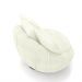 Kit 2 Poltronas Giratória Sala de Estar com Almofadas Afrodite Off White Bouclê G45 - Gran Belo