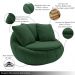 Kit 2 Poltronas Giratória Sala de Estar com Almofadas Afrodite Verde Veludo G45 - Gran Belo