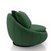 Kit 2 Poltronas Giratória Sala de Estar com Almofadas Afrodite Verde Veludo G45 - Gran Belo