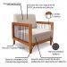 Kit 2 Poltronas Sala de Estar Pés Madeira Maciça Corda Náutica Preta 75cm Manila Linho Areia Rústico G63 - Gran Belo
