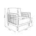 Kit 2 Poltronas Sala de Estar Pés Madeira Maciça Corda Náutica Preta 75cm Manila Linho Cinza Rústico G63 - Gran Belo