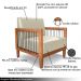 Kit 2 Poltronas Sala de Estar Pés Madeira Maciça Corda Náutica Preta 75cm Manila PU Bege G63 - Gran Belo