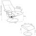 Kit 2 Poltronas de Massagem Arizona Giratória com Apoio de Pés e Reclinável Pu Caramelo G56 - Gran Belo