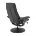 Kit 2 Poltronas de Massagem Arizona Giratória com Apoio de Pés e Reclinável Pu Preto G56 - Gran Belo