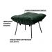 Kit 2 Puff Decorativo Sala de Estar Abel Pés Preto Suede Verde - Gran Belo