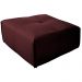 Kit 2 Puff Decorativo Sala de Estar Frances Confort Couro Bordô G72 - Gran Belo