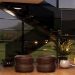 Kit 2 Puff Decorativo Sala de Estar Rene Debrum Couro Marrom G72 - Gran Belo