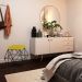 Kit 2 Puffs Decorativo Sala de Estar Base Preto Trixie Suede Amarelo - Gran Belo