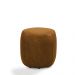 Kit 2 Puffs Decorativos Yuri Sala de Estar Couro Caramelo Manchado G88 - Gran Belo