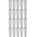 Kit 20 Pés de Metal 25 CM Hairpin Legs Mesas de Centro Puffs Preto G41