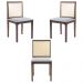 Kit 3 Cadeira Decorativa Sala de Jantar Steve Amêndoa G55 - Gran Belo