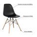 Kit 3 Cadeira Decorativa para Sala e Cozinha Garabit Preto G04 - Gran Belo