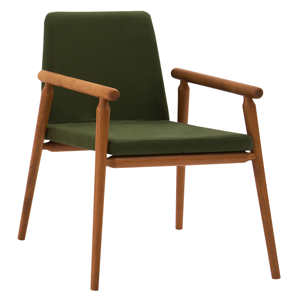 Kit 3 Cadeiras Decorativa Sala de Jantar Sidnei Veludo Verde G17 - Gran Belo