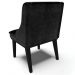 Kit 3 Cadeiras Decorativas Sala de Jantar Base Fixa de Madeira Firenze PU Preto Brilho G19 - Gran Belo