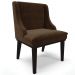 Kit 3 Cadeiras Decorativas Sala de Jantar Base Fixa de Madeira Firenze Suede Marrom/Preto G19 - Gran Belo
