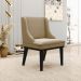 Kit 3 Cadeiras Decorativas Sala de Jantar Base Fixa de Madeira Firenze Suede Nude/Preto G19 - Gran Belo