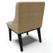 Kit 3 Cadeiras Decorativas Sala de Jantar Base Fixa de Madeira Firenze Suede Nude/Preto G19 - Gran Belo