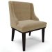 Kit 3 Cadeiras Decorativas Sala de Jantar Base Fixa de Madeira Firenze Suede Nude/Preto G19 - Gran Belo