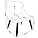 Kit 3 Cadeiras Decorativas Sala de Jantar Pés Palito de Madeira Firenze PU Branco Fosco/Natural G19 - Gran Belo