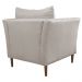 Kit 3 Poltronas Decorativa Sala de Estar Pés Palito Lubbock Couro Off White G58 - Gran Belo