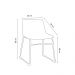 Kit 4 Cadeiras Decorativas Marquezine Sala de Jantar PU Base Aço Preto G56 - Gran Belo