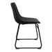 Kit 4 Cadeiras Decorativas Marquezine Sala de Jantar PU Base Aço Preto G56 - Gran Belo
