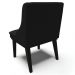 Kit 4 Cadeiras Decorativas Sala de Jantar Base Fixa de Madeira Firenze Linho Preto G19 - Gran Belo