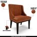 Kit 4 Cadeiras Decorativas Sala de Jantar Base Fixa de Madeira Firenze PU Nozes/Preto G19 - Gran Belo