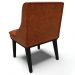 Kit 4 Cadeiras Decorativas Sala de Jantar Base Fixa de Madeira Firenze PU Nozes/Preto G19 - Gran Belo