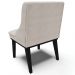 Kit 4 Cadeiras Decorativas Sala de Jantar Base Fixa de Madeira Firenze Veludo Cinza/Preto G19 - Gran Belo