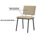 Kit 4 Cadeiras Decorativas Sala de Jantar Fennel Linho Bege G17 - Gran Belo