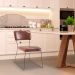 Kit 4 Cadeiras de Jantar Decorativa Base Aço Preto Luigi PU Caramelo G17 - Gran Belo
