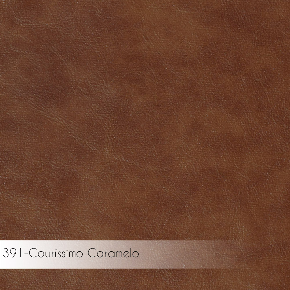 Kit 4 Cadeiras de Jantar Decorativa Base Aço Preto Luigi PU Caramelo G17 - Gran Belo