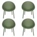 Kit 4 Poltronas Área Externa de PP Marina com Base Desmontável Verde G56 - Gran Belo