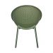 Kit 4 Poltronas Área Externa de PP Marina com Base Desmontável Verde G56 - Gran Belo