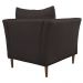 Kit 4 Poltronas Decorativa Sala de Estar Pés Palito Lubbock Couro Marrom G58 - Gran Belo