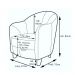 Kit 4 Poltronas Decorativas Sala de Estar Pés Madeira Kairós Couro Off White G03 - Gran Belo