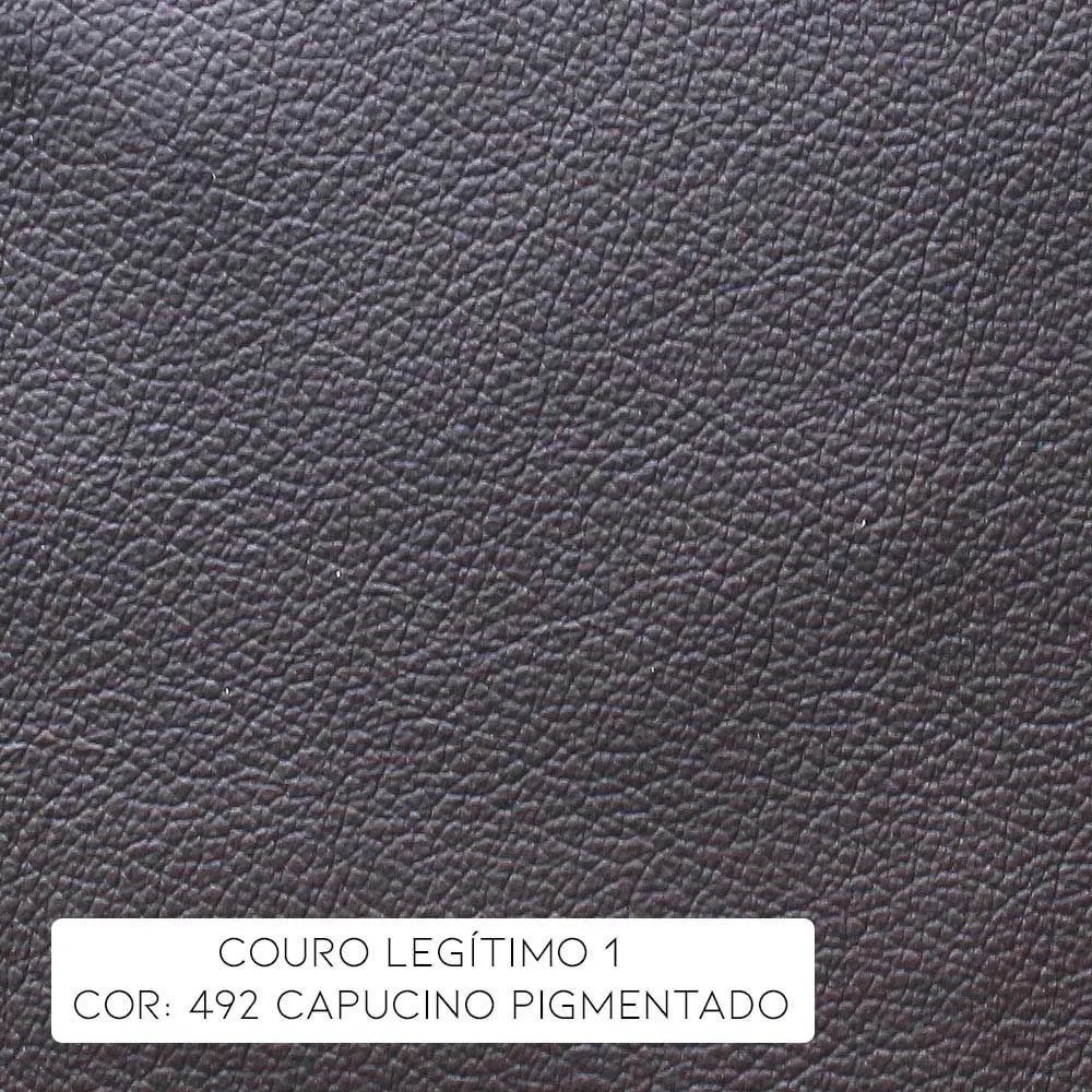 Kit 4 Poltronas Giratória para Sala de Estar Astana Couro Capucino G40 - Gran Belo