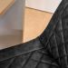 Kit 5 Banquetas Decorativas Magé PU Matelassê c/Apoio para os Pés Base em Aço Cinza G56 - Gran Belo