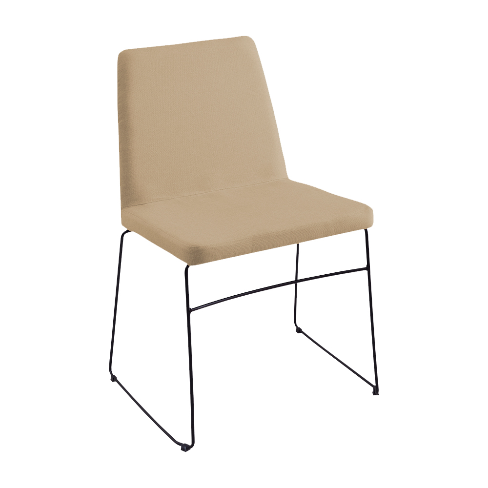 Kit 5 Cadeiras Decorativa Sala de Jantar Anne Linho Bege G17 - Gran Belo