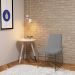 Kit 5 Cadeiras Decorativa Sala de Jantar Anne Linho Cinza G17 - Gran Belo