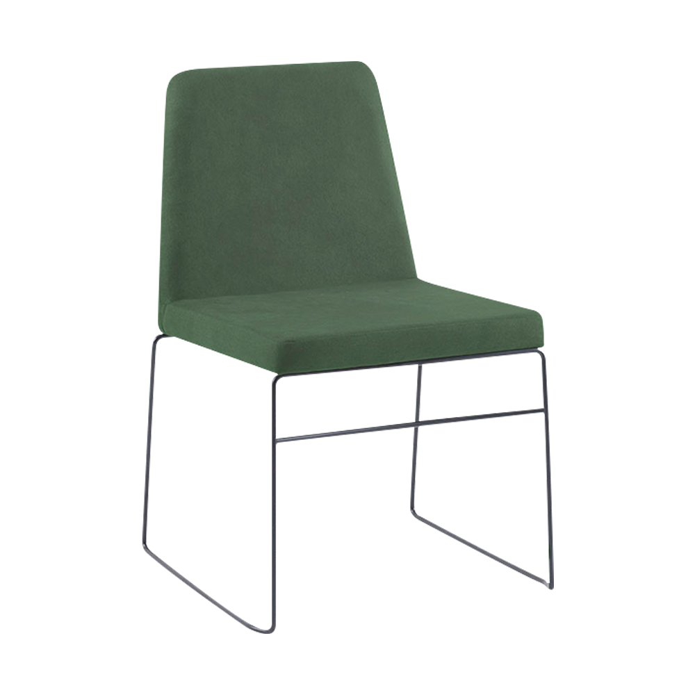 Kit 5 Cadeiras Decorativa Sala de Jantar Anne Linho Verde G17 - Gran Belo