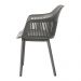 Kit 5 Cadeiras Decorativas Prescott Sala de Jantar PP/PU Cinza G56 - Gran Belo