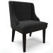 Kit 5 Cadeiras Decorativas Sala de Jantar Base Fixa de Madeira Firenze Suede Preto G19 - Gran Belo