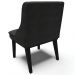 Kit 5 Cadeiras Decorativas Sala de Jantar Base Fixa de Madeira Firenze Veludo Preto G19 - Gran Belo