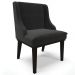 Kit 5 Cadeiras Decorativas Sala de Jantar Base Fixa de Madeira Firenze Veludo Preto G19 - Gran Belo