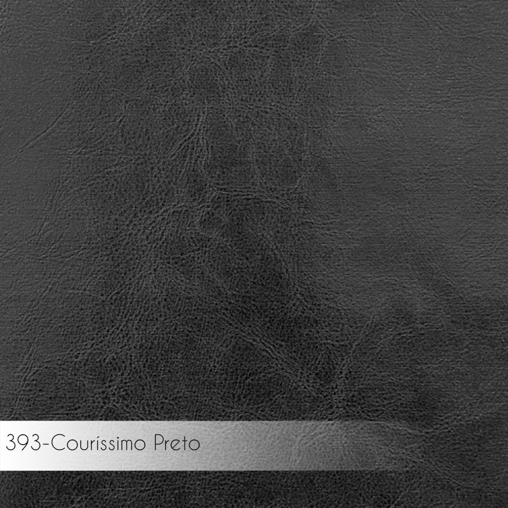 Kit 5 Cadeiras de Jantar Decorativa Base Aço Preto Luigi PU Preto G17 - Gran Belo