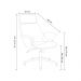 Kit 6 Cadeira de Escritório Home Office Decorativas Casemiro PU c/Regulagem de Altura Base Giratória Preto G56 - Gran Belo