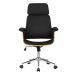 Kit 6 Cadeira de Escritório Home Office Decorativas Casemiro PU c/Regulagem de Altura Base Giratória Preto G56 - Gran Belo