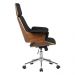 Kit 6 Cadeira de Escritório Home Office Decorativas Casemiro PU c/Regulagem de Altura Base Giratória Preto G56 - Gran Belo